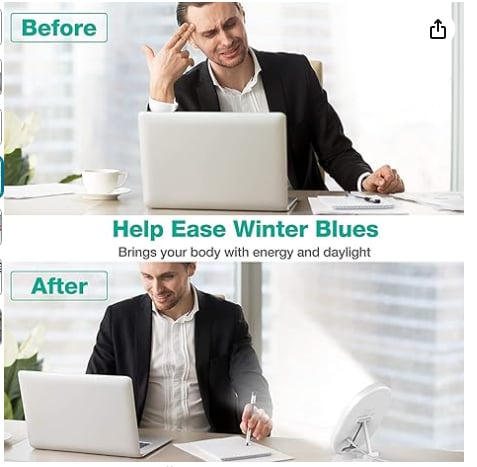 The image is a two-panel 'before and after' meme. The 'before' panel shows a man in a suit looking stressed and rubbing his…