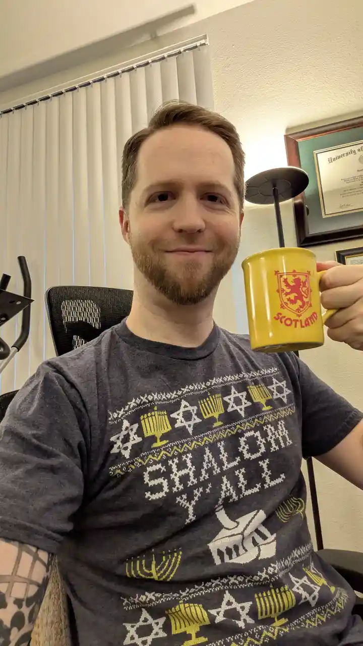 Happy Chrismukkah greetings from North Texas!