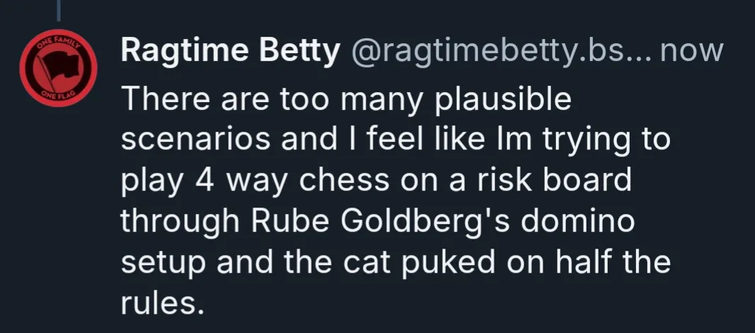 A thought-provoking analogy unfolds