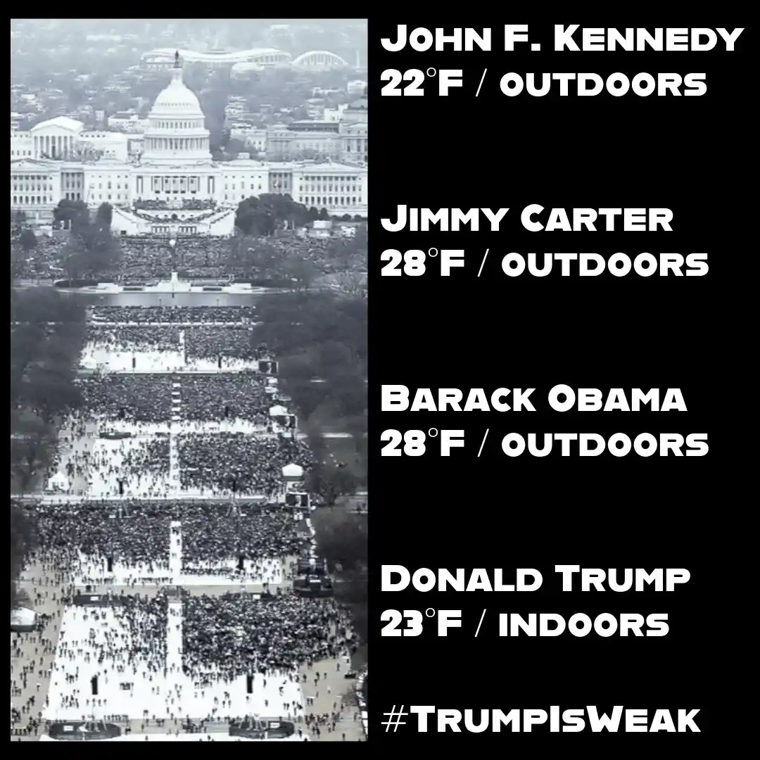A black-and-white photo of a massive crowd gathered in front of the U.S. Capitol building, overlaid with text listing four…