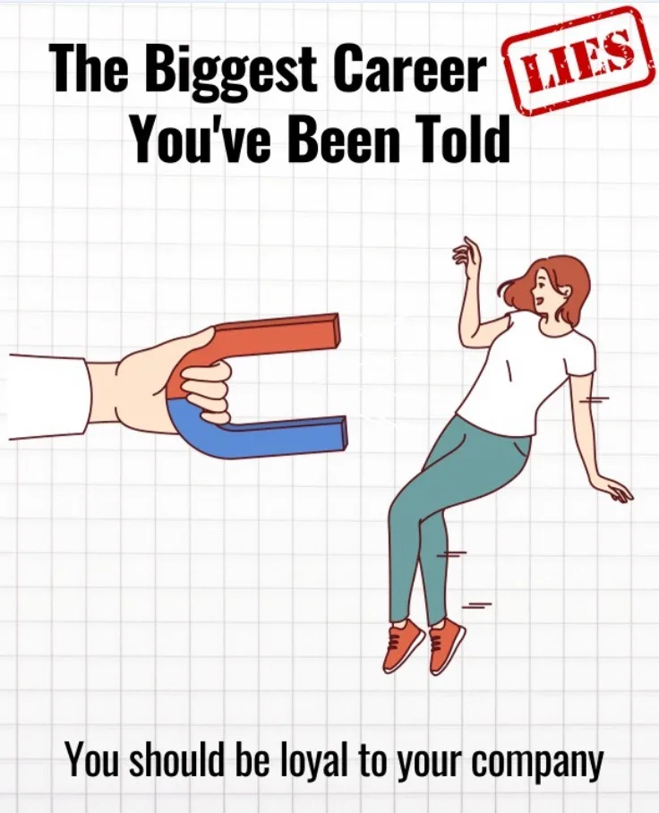 An illustrated image on graph paper shows a hand holding a large red and blue magnet pulling a woman toward it. The text at…