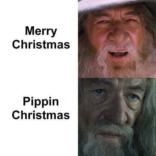The image is a two-panel meme featuring actor John Rhys-Davies as the character Gimli from The Lord of the Rings. The top…