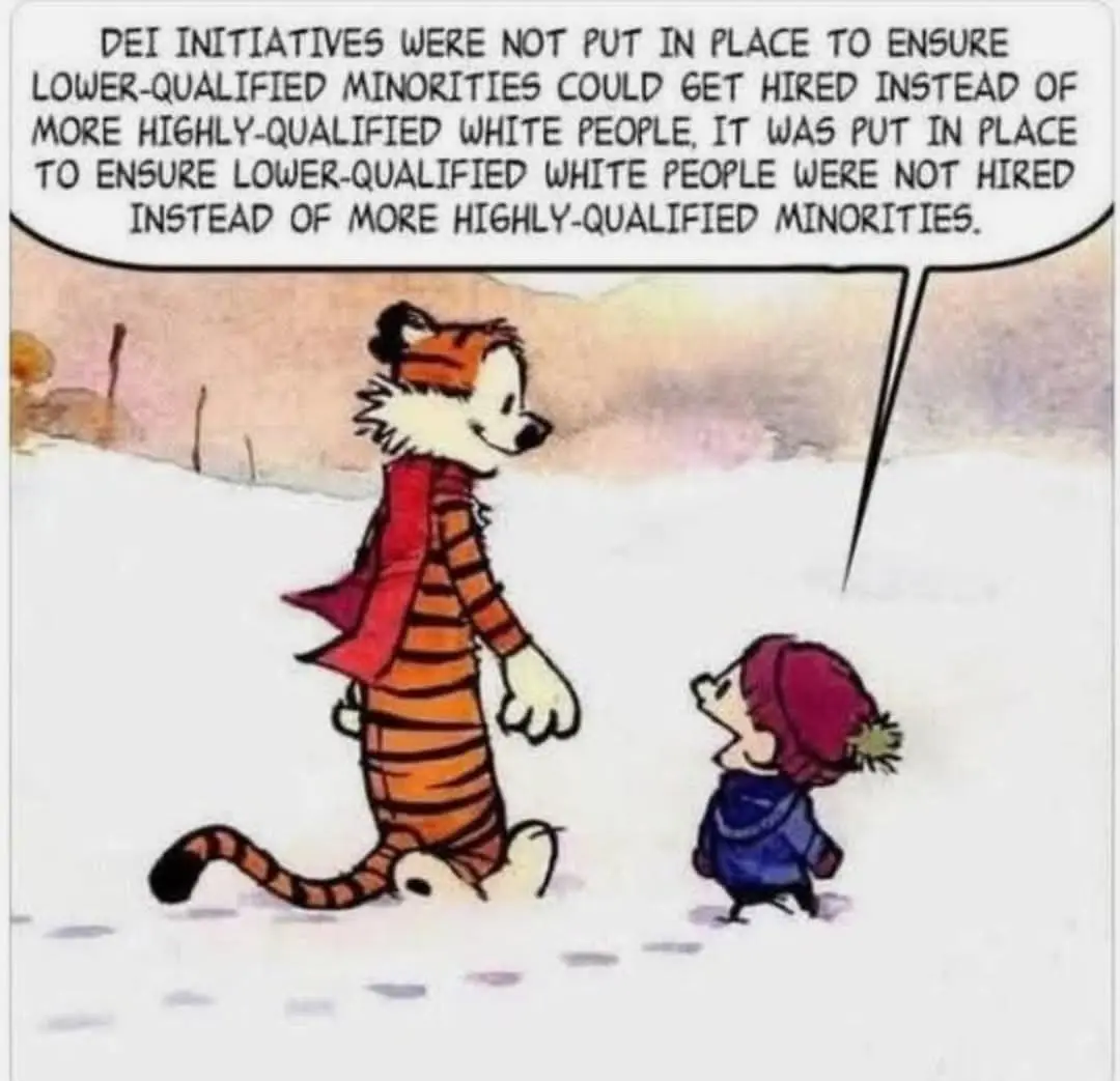 A Calvin and Hobbes comic panel shows Hobbes, a large orange tiger wearing a red scarf, walking beside a small child in a…