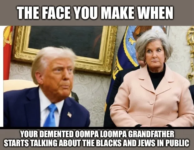 The image shows Donald Trump and his wife Melania Trump seated side by side in an official-looking room with ornate…