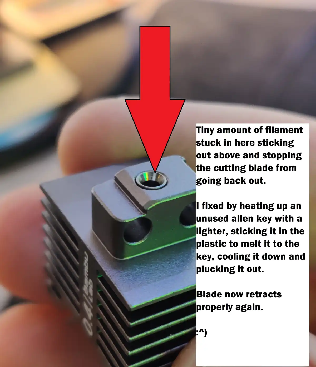 Bambulab P1S Troubles: Stuck Cutter Alert!