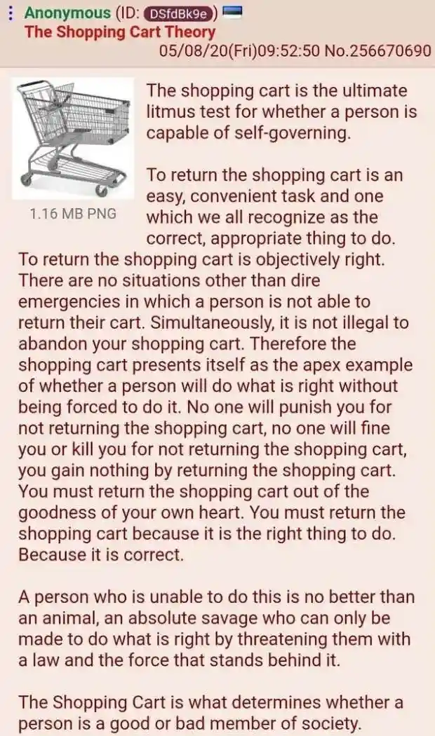 The Shopping Cart Theory: I Return 99.7% of the Time