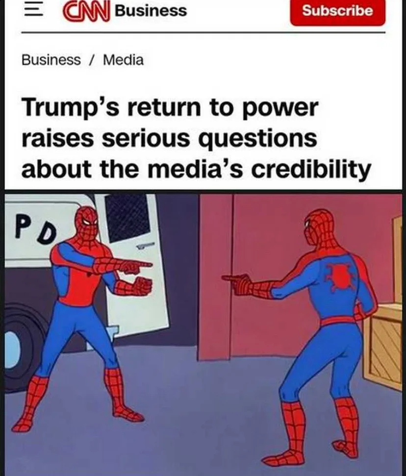 The image shows a CNN Business article header with the headline 'Trump's return to power raises serious questions about the…