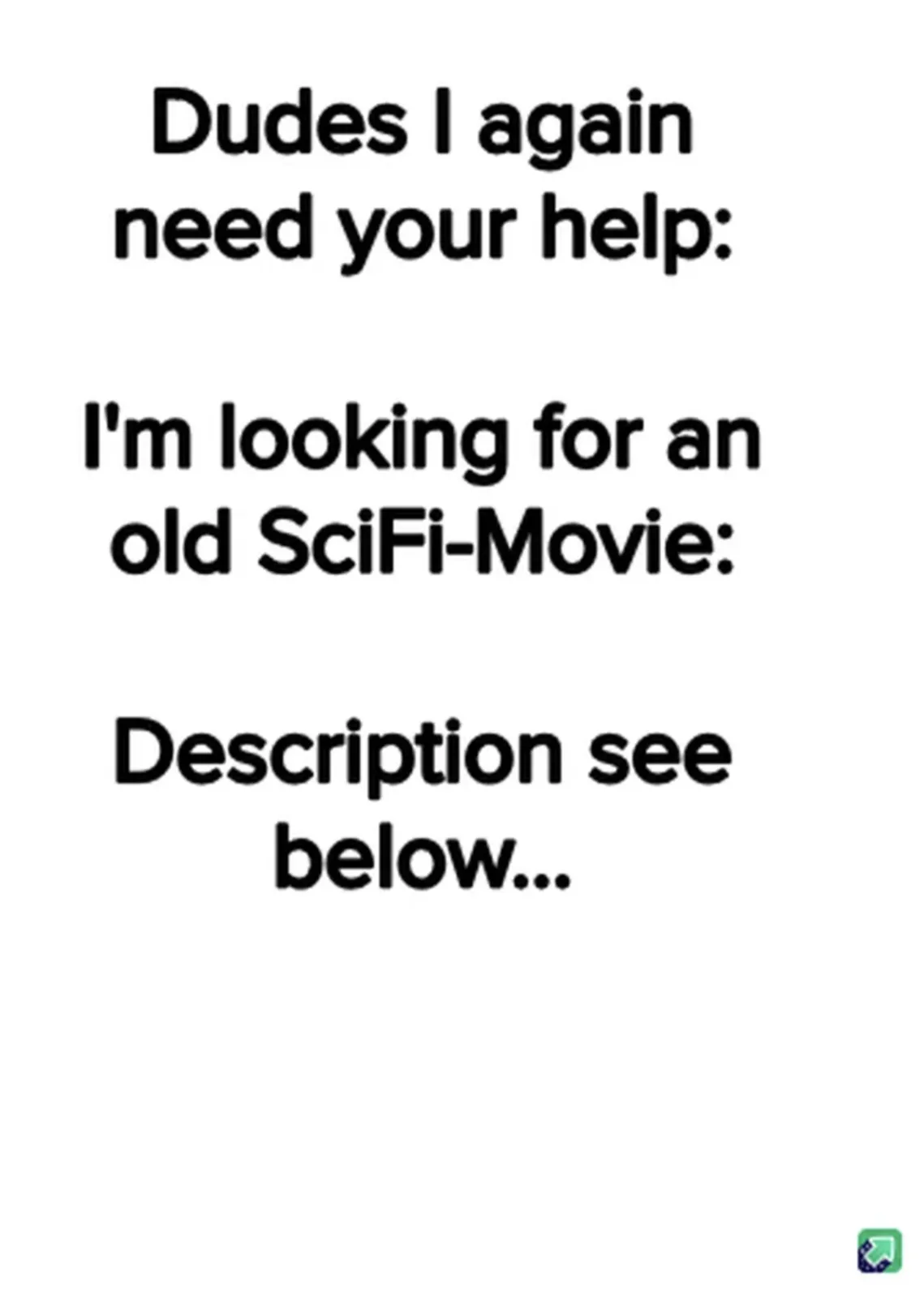 The image displays a plain white background with bold black text arranged in three centered paragraphs. The text reads…