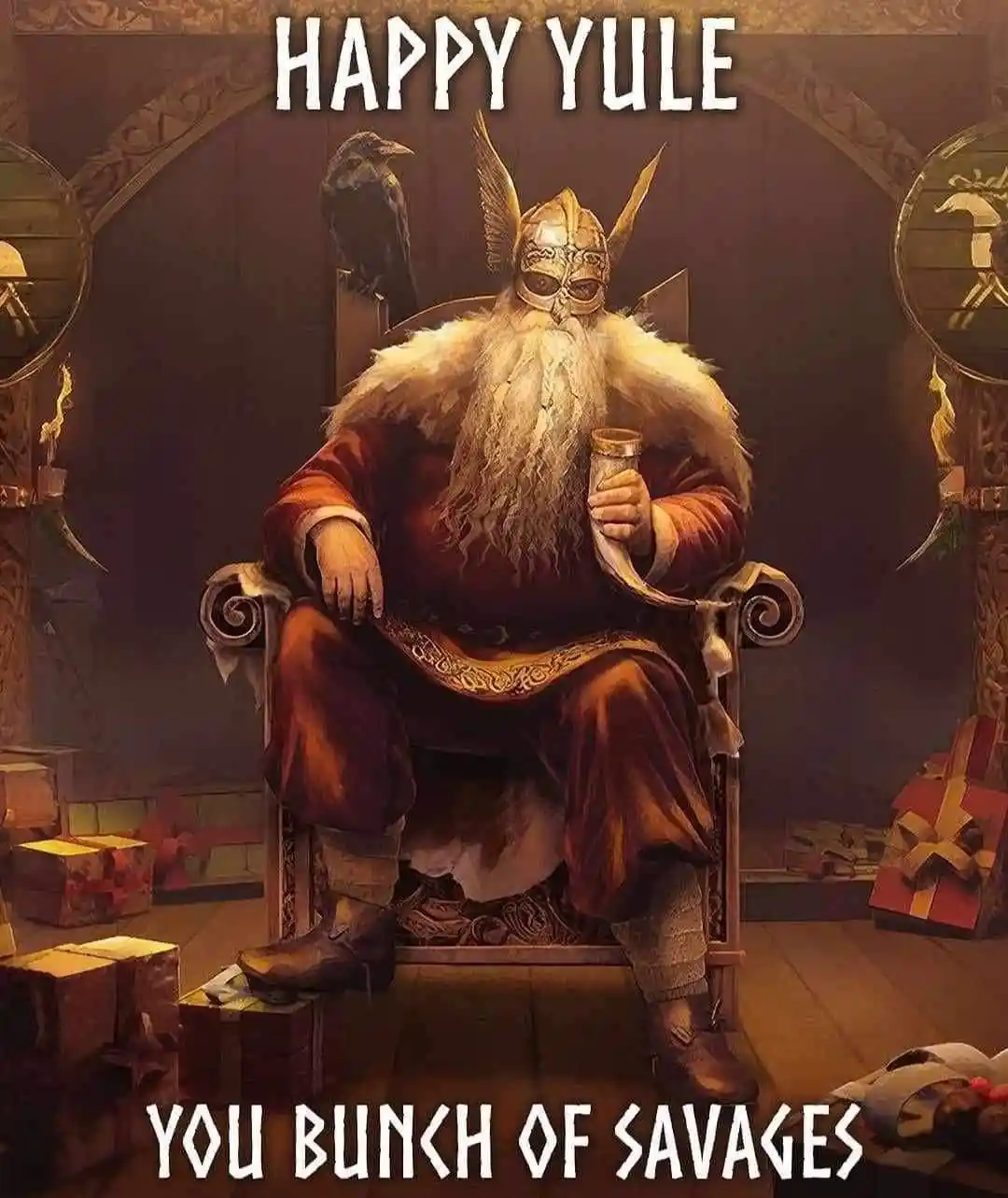 Wishing a Joyful Yule to All My Acorn Friends