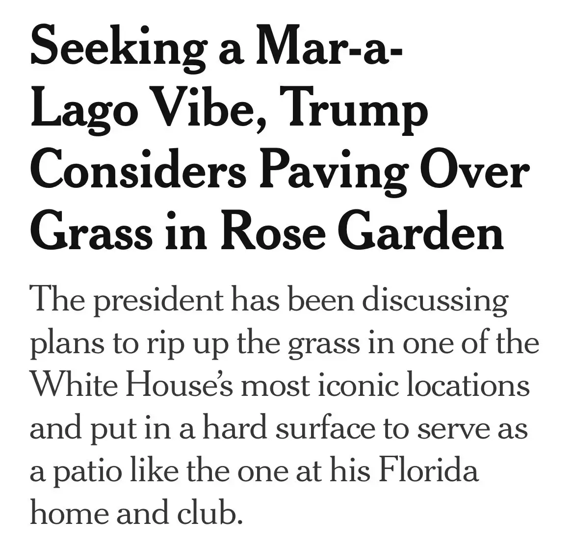 The image displays a text-based meme formatted like a news article headline and body. The headline reads 'Seeking a…