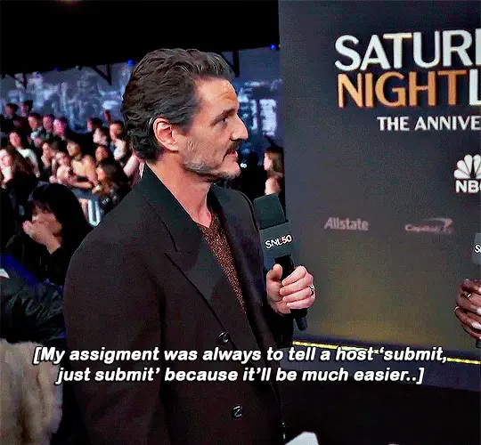 A composite image of actor Patrick Stewart at a 'Saturday Night Live: The Anniversary' event, holding an SNL 50 microphone…