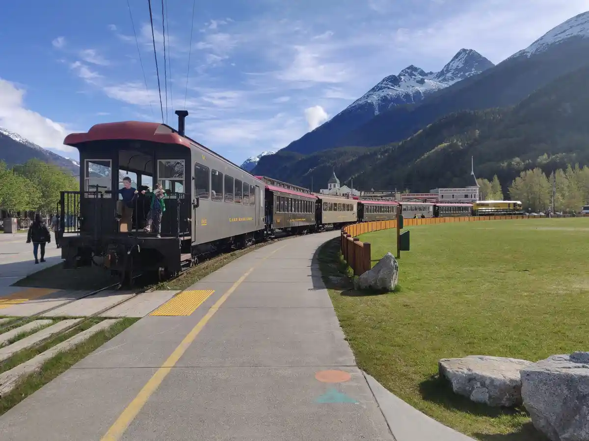 Scenic Views from the White Pass & Yukon Route Railway in Skagway, AK
