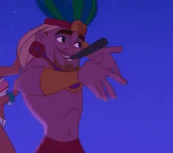 A six-frame sequence from Disney's 'The Emperor's New Groove' shows Kuzco, disguised as a llama, dancing with a woman in a…