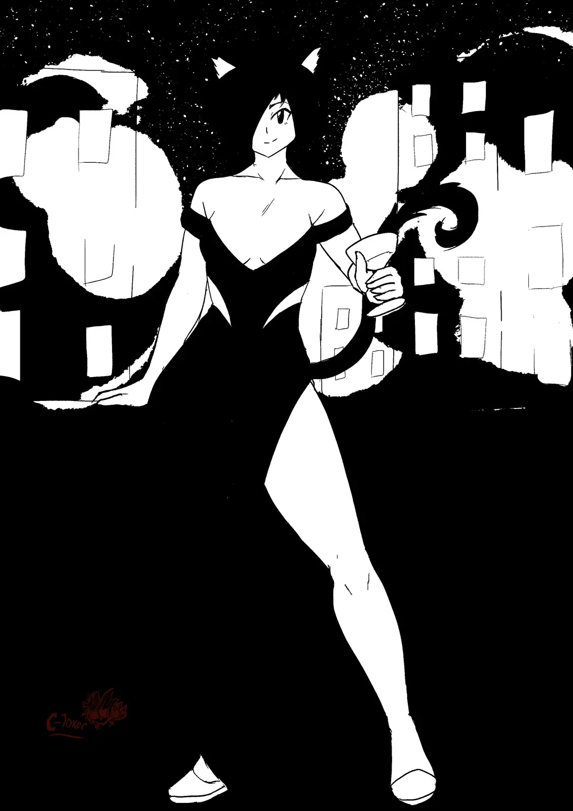 Meet the Night Life Cat: Our Original Character