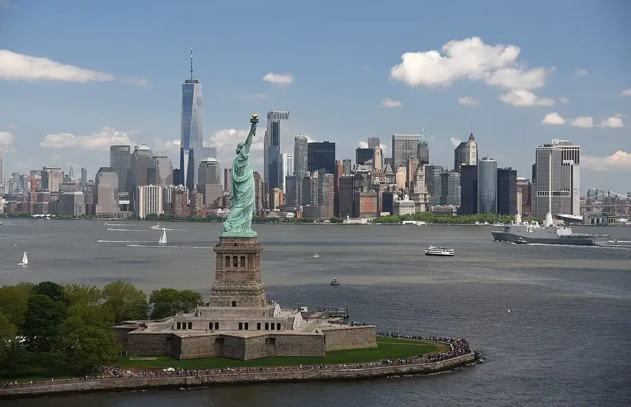 Breathtaking NYC Skyline from Liberty Island