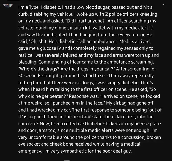 Police Assaults Man Over His Diabetes Condition
