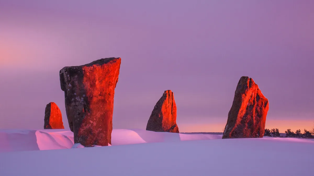 Nine Stones Close, in Derbyshire, England, has a mystery to share. Four stones stand, one serves as a fencepost, and another…