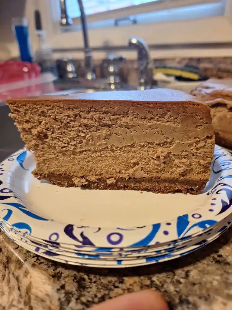 Indulging in My Decadent Chocolate Kahlua Cheesecake