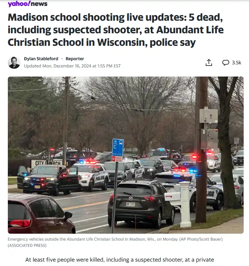 See, This Wouldn't Have Happened If They Hadn't Removed Jesus from the School... Oh Wait.