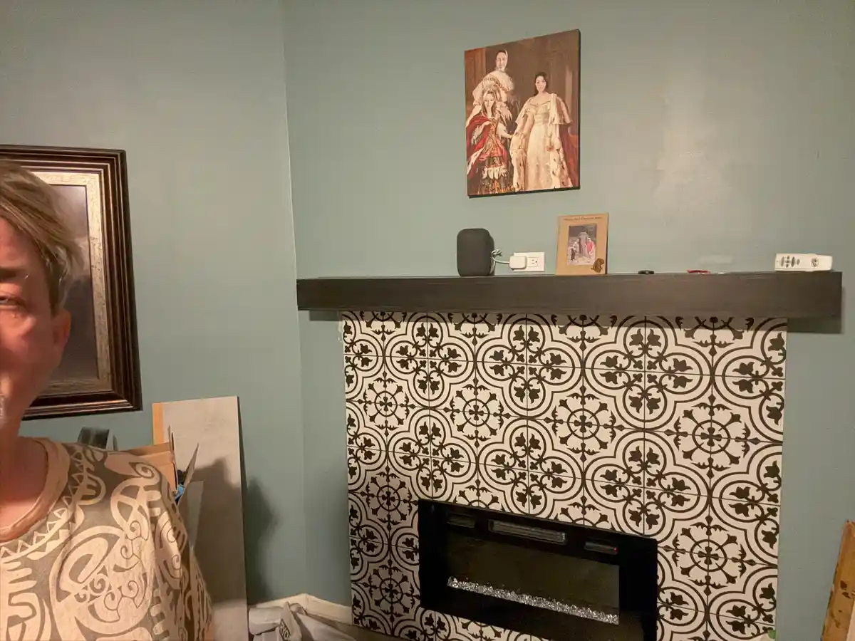 Not a selfie person, but check out this fireplace I built last month!