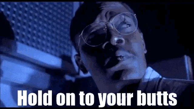 A six-panel image from the movie 'The Matrix' shows a man in a dark, blue-lit environment, repeatedly shouting 'Hold on to…