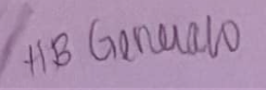 A close-up of handwritten text in purple ink on light-colored paper. The text reads '+1B Genzalo', with 'Genzalo' written in…