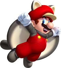 a digitally altered image of the video game character Mario, who is depicted with cat ears and a tail, while holding a…
