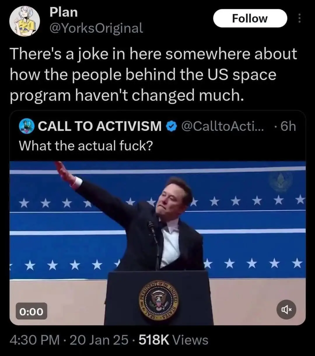 A screenshot of a Twitter post by 'Plan' (@YorksOriginal) that reads 'There's a joke in here somewhere about how the people…