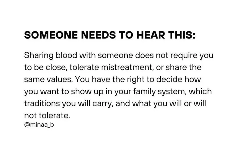 A white background image displays bold black text stating 'SOMEONE NEEDS TO HEAR THIS:' followed by a paragraph explaining…