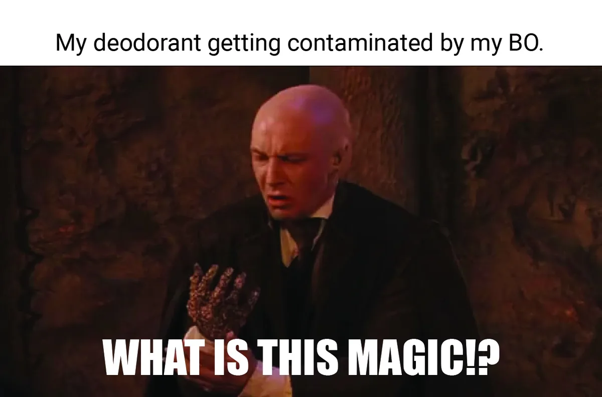 Some deodorants just can't handle the pressure...