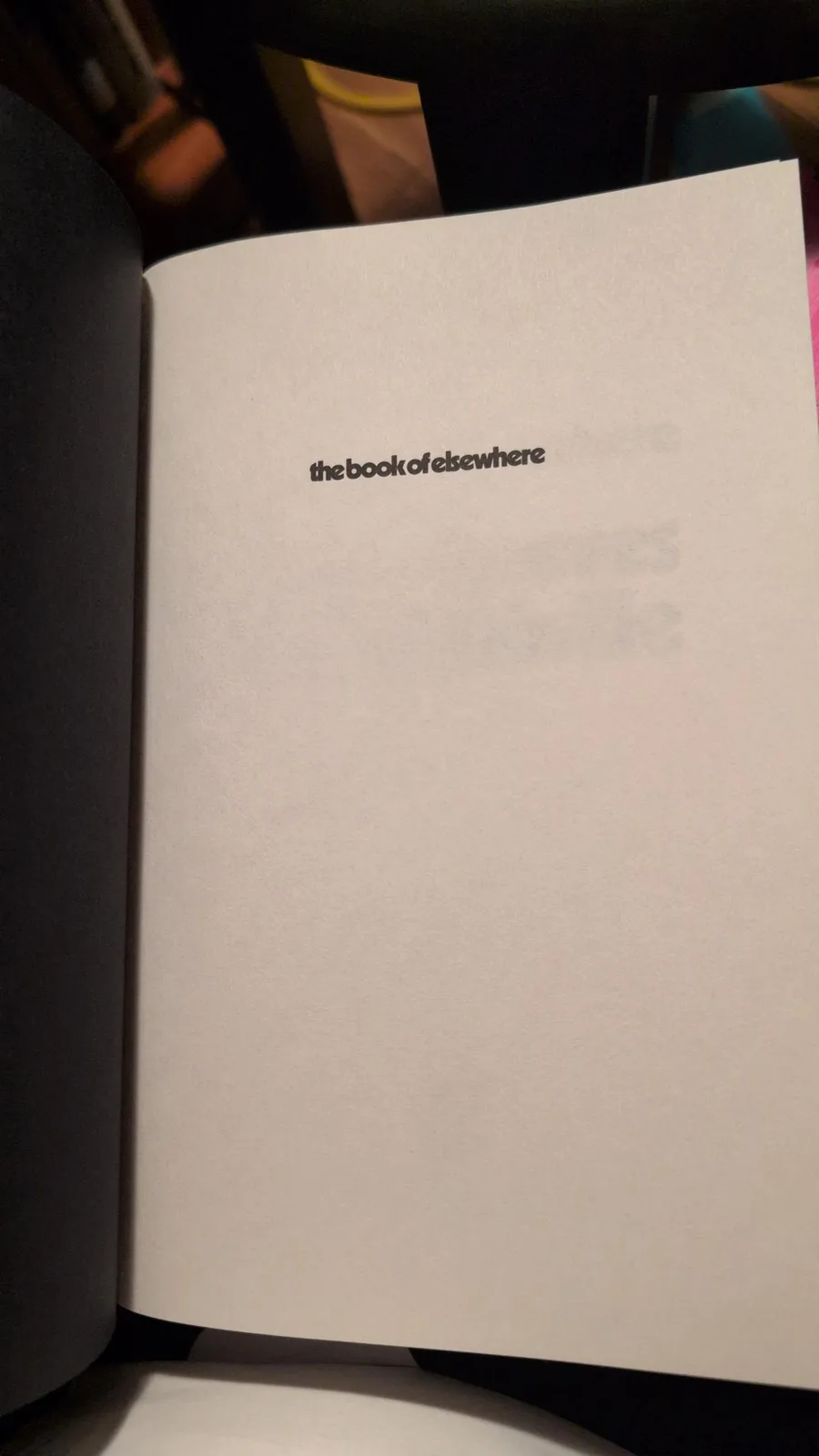 Exploring the differences in the Book of Elsewhere