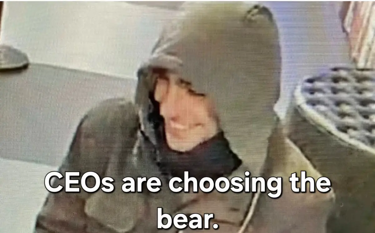 A blurry, low-resolution image shows a person wearing a dark hoodie with the hood pulled up, obscuring most of their face…