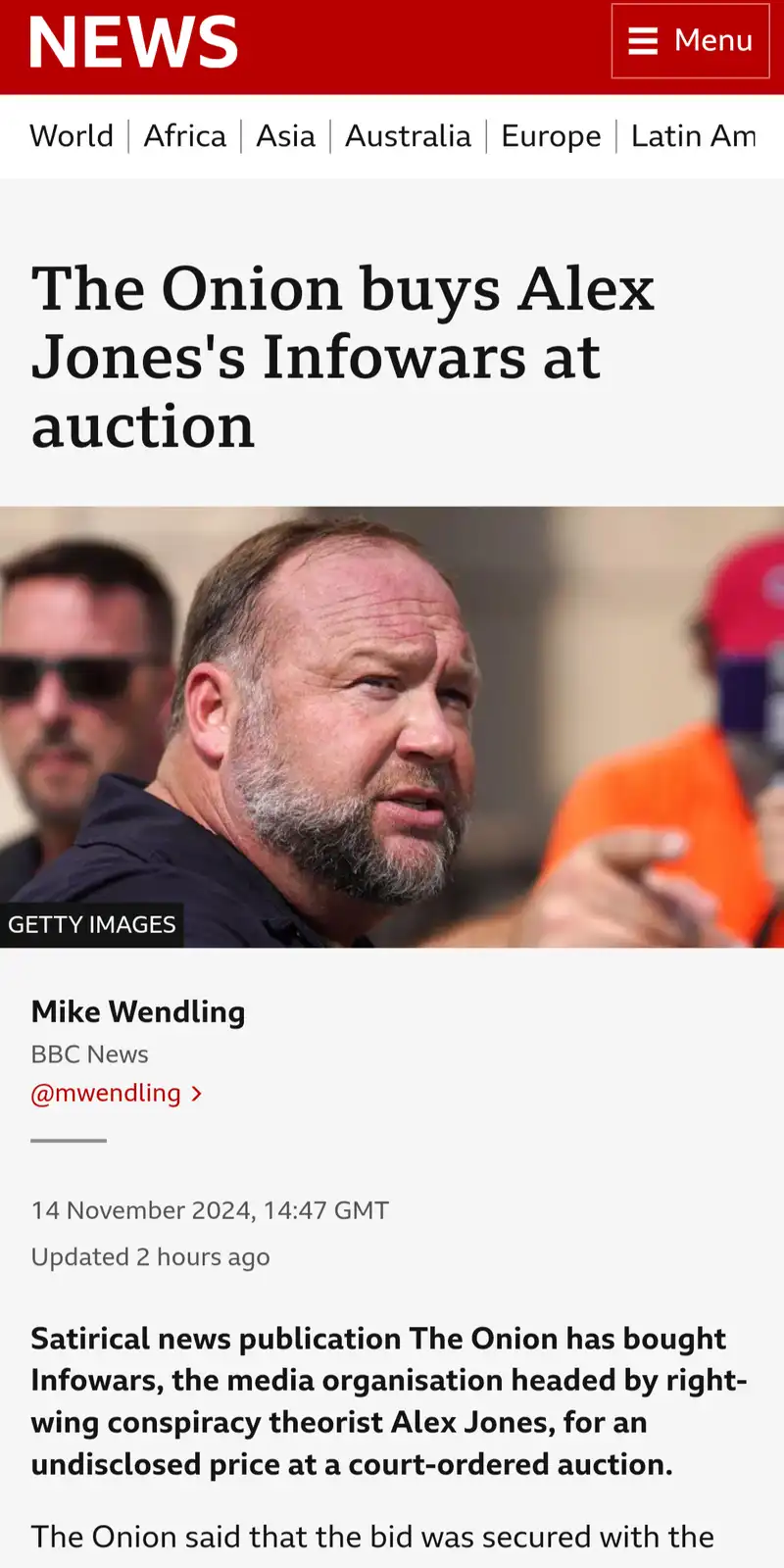 Good News Alert: The Onion is Bringing Tears to Alex Jones!
