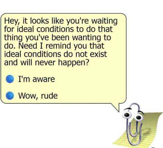 A cartoon paperclip with googly eyes and a smiling face is shown next to a yellow speech bubble. The speech bubble contains…