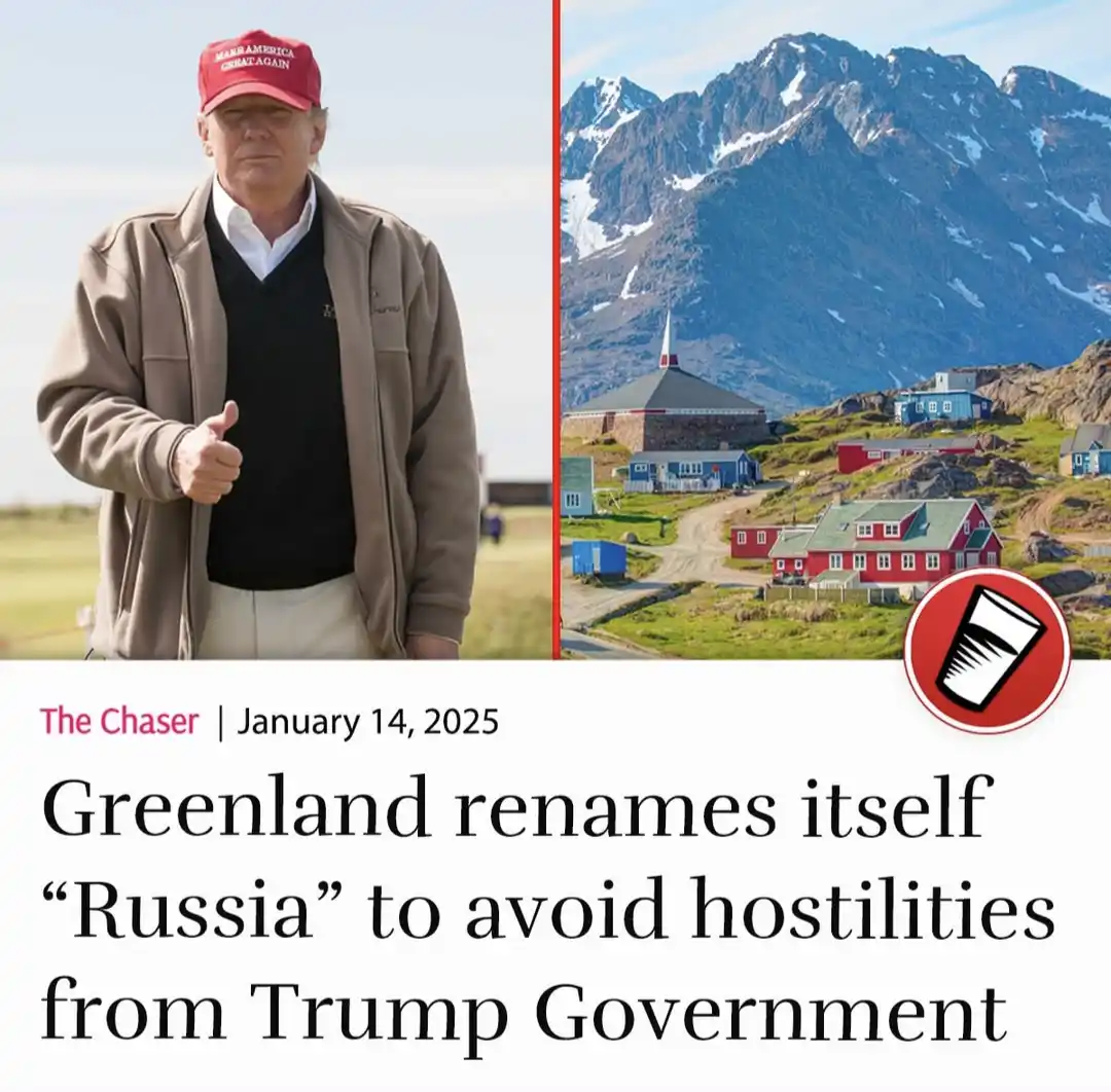 The image is a split-screen meme. The left side shows Donald Trump wearing a red 'MAKE AMERICA GREAT AGAIN' cap and giving a…