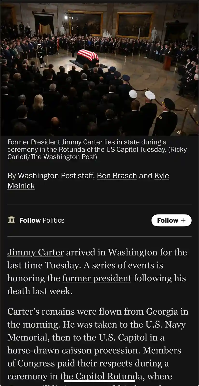 Remembering the Legacy of Jimmy Carter: Stay Focused