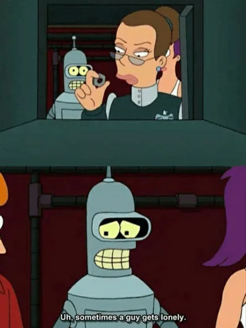 The top panel shows a woman in a uniform holding a small object while a robot looks on. The bottom panel shows the robot…