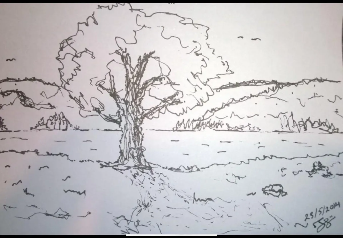 Doodling just for a friend’s sake.