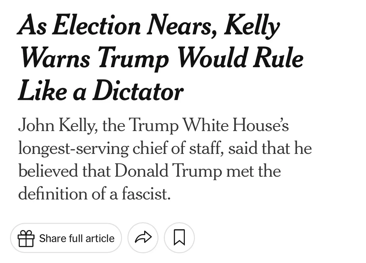 The image displays a news article headline and subtext in black text on a white background. The headline reads 'As Election…