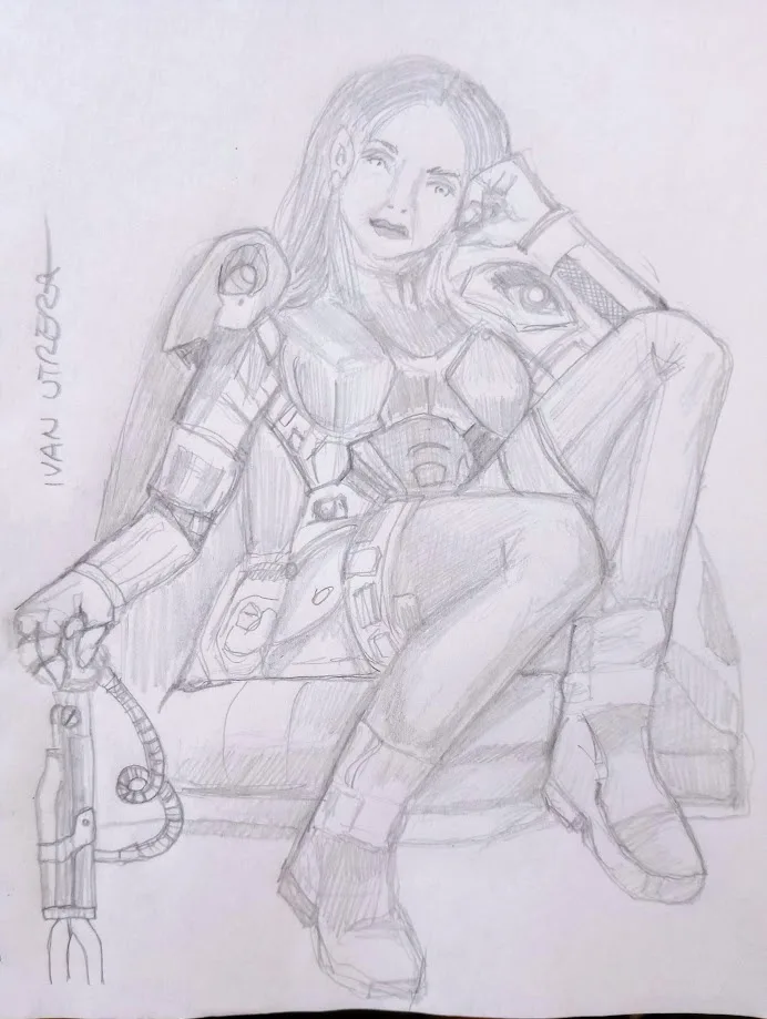 A quick sketch that captures the essence.