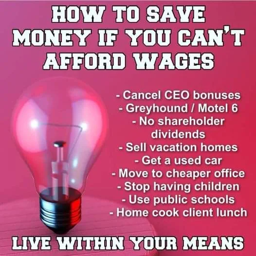 A pink background features a large glowing lightbulb on the left. Overlaid text lists 'HOW TO SAVE MONEY IF YOU CAN'T AFFORD…