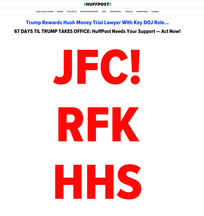 HuffPo Goes All Out Against RFK: No Chill Here!
