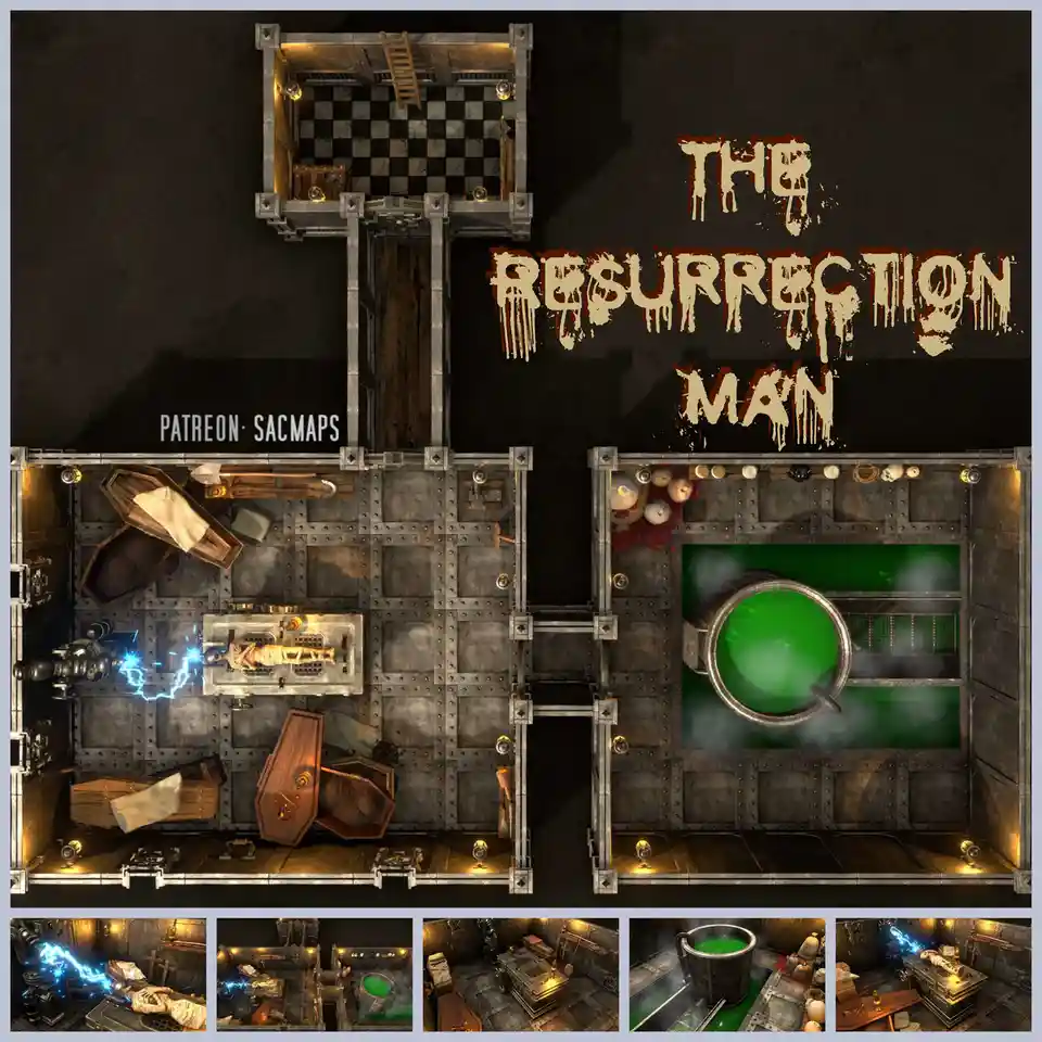 The Resurrection Man: Free DnD and TTRPG Maps Await!
