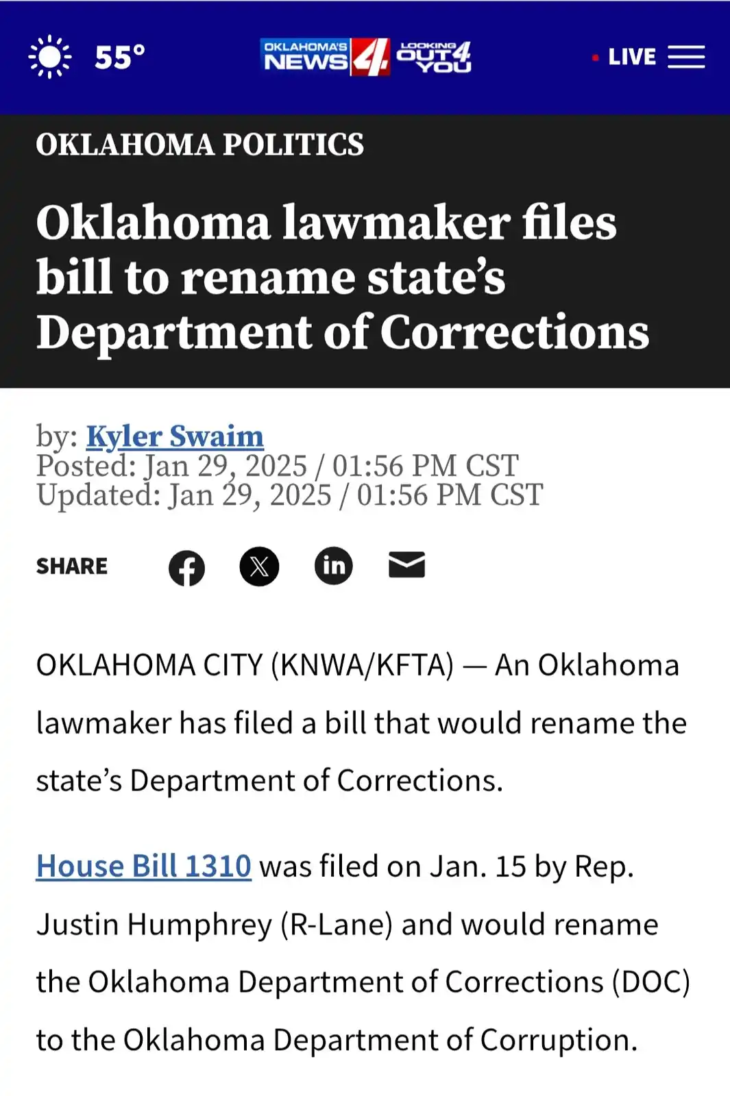 Exposing the Oklahoma Department of Corruption