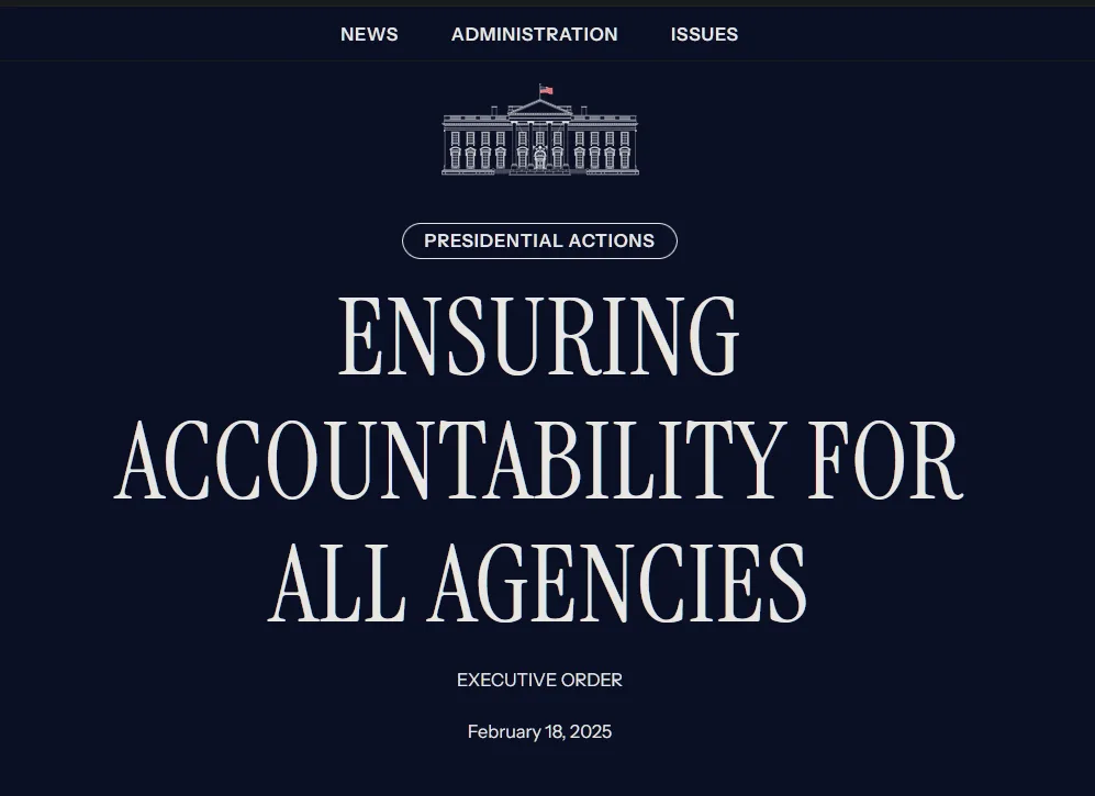 Breaking News: Major Executive Order Impacting Federal Agencies