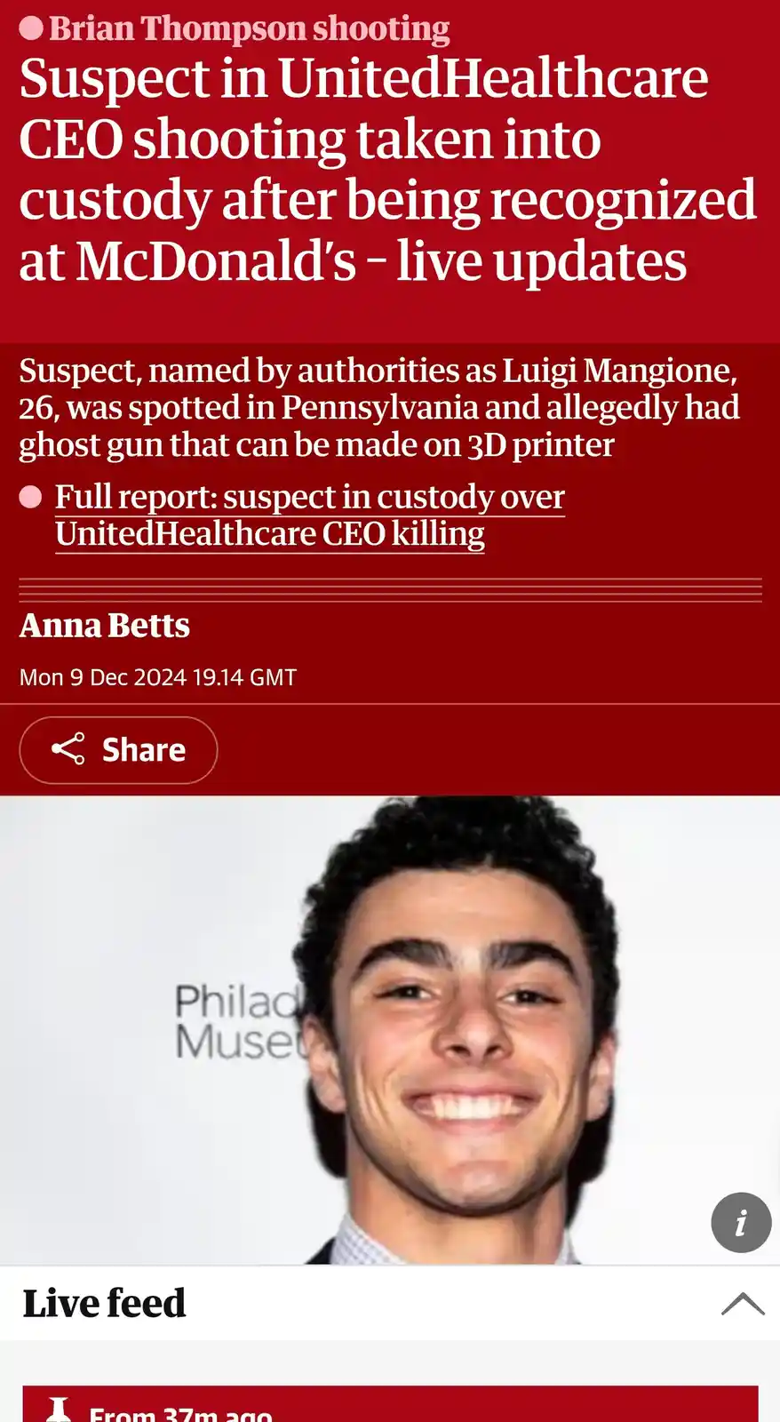 Not quite the look I expected from him