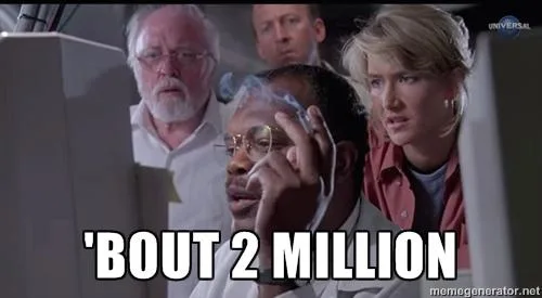 A still from the movie 'Independence Day' shows four people in a control room, looking intensely at a screen. The man in the…