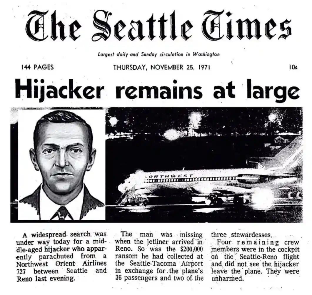 The Mysterious Hijacking of D.B. Cooper: A Night to Remember on November 24, 1971