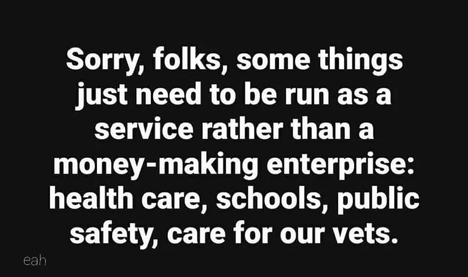 A black background with white text that reads: 'Sorry, folks, some things just need to be run as a service rather than a…