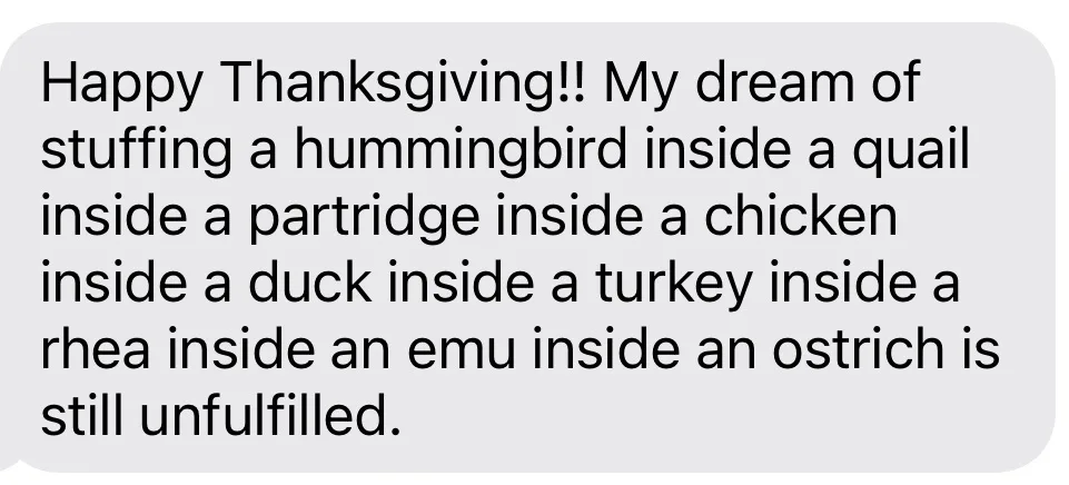 Celebrating Another Turkey Day